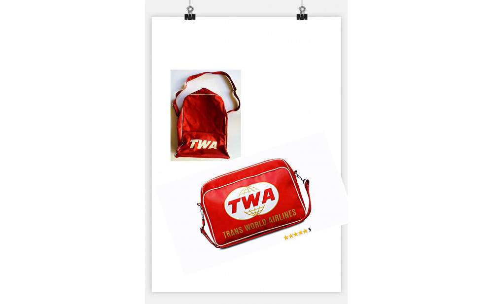 How the great brand handbag that changed the world     TWA AIRLINE BAG