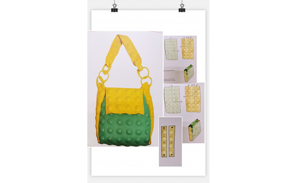How to up-cycle anything into your high –style handbags BATH MAT BAG-IT